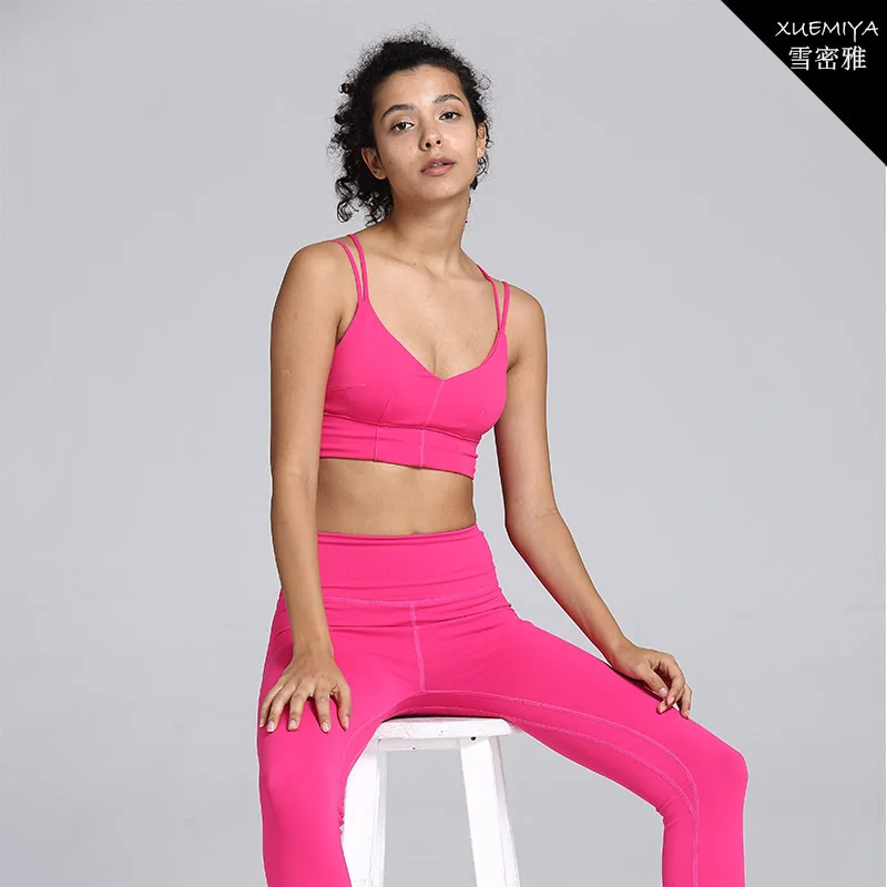 Sexy Beautiful Back Motion Underwear Woman High Waist Self-cultivation Small Bottom Of A Trouser Leg Yoga Trousers yago sets
Sexy Beautiful Back Motion Underwear Woman High Waist Self-cultivation Small Bottom Of A Trouser Leg Yoga Trousers yago sets