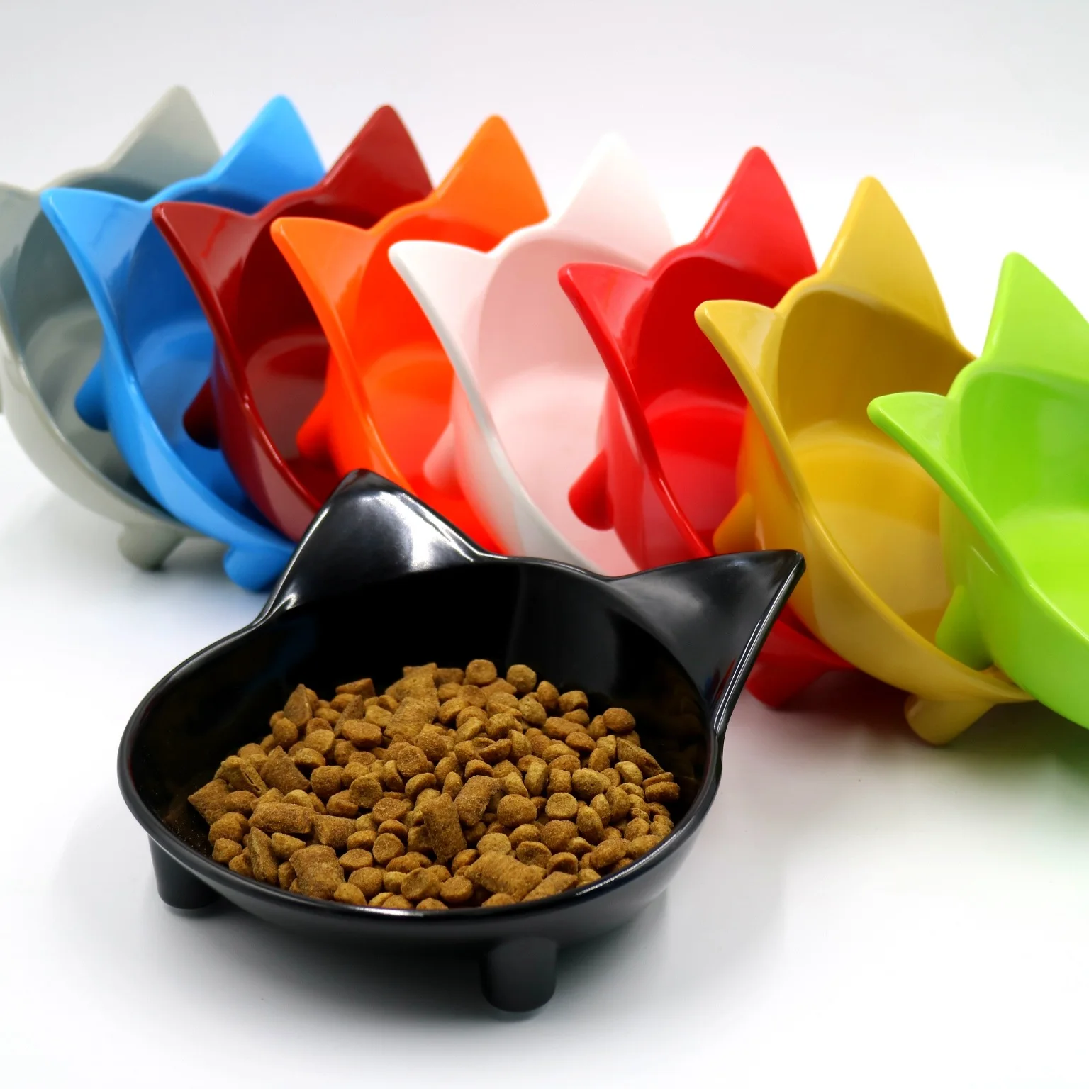 1Pcs Cat Dog Food Bowl Pet Feeder Solid Color Cat-shaped Pet Tableware Bowls Anti-Slip Pet Drinking Feeding Bowls Pet Products
1Pcs Cat Dog Food Bowl Pet Feeder Solid Color Cat-shaped Pet Tableware Bowls Anti-Slip Pet Drinking Feeding Bowls Pet Products