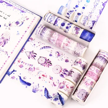 8 pcs/pack Purple Blue Pink Green Starry Sky w33 Cute Masking Stikcer Craft Creative School For Children Washi Tape
8 pcs/pack Purple Blue Pink Green Starry Sky w33 Cute Masking Stikcer Craft Creative School For Children Washi Tape