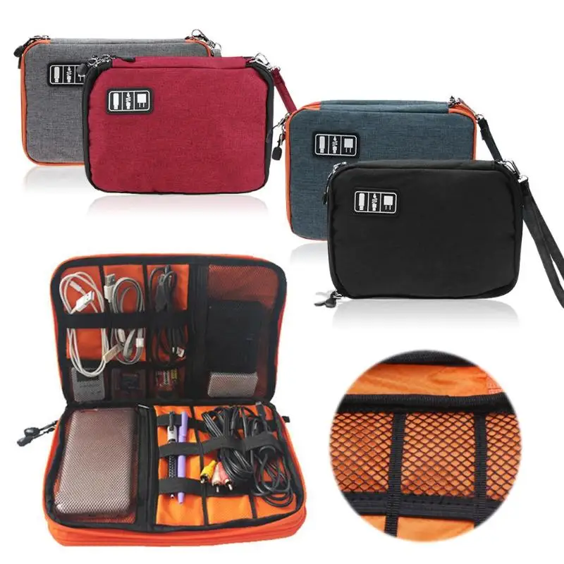Portable Cable Storage Bag Waterproof Double Layer Holder Supplier Earphone Data Line Charger Pouch Case Organizer Container
Portable Cable Storage Bag Waterproof Double Layer Holder Supplier Earphone Data Line Charger Pouch Case Organizer Container