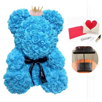 Home Decorative 40cm Rose Bear Artificial Rose with Gift Box for Valentine Days Flores Artificiales Para Decoracion Hogar
Home Decorative 40cm Rose Bear Artificial Rose with Gift Box for Valentine Days Flores Artificiales Para Decoracion Hogar