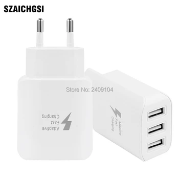 SZAICHGSI wholesale 1000pcs/lot Universal 5v 2A 3 Ports USB EU plug fast Wall Charger Adapter for mobile cell Phone
SZAICHGSI wholesale 1000pcs/lot Universal 5v 2A 3 Ports USB EU plug fast Wall Charger Adapter for mobile cell Phone