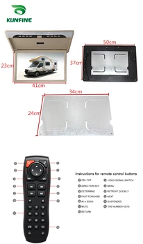19'' Car Roof Monitor LCD Flip Down Screen Overhead Multimedia Video Ceiling Roof mount Display Build in IR/FM Transmitter USB
19'' Car Roof Monitor LCD Flip Down Screen Overhead Multimedia Video Ceiling Roof mount Display Build in IR/FM Transmitter USB