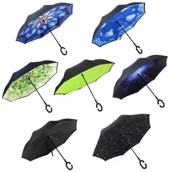 Inverted Double - layer Umbrella Foldable Windproof UV Protection for Car Outdoor C - shaped Handle
Inverted Double - layer Umbrella Foldable Windproof UV Protection for Car Outdoor C - shaped Handle
