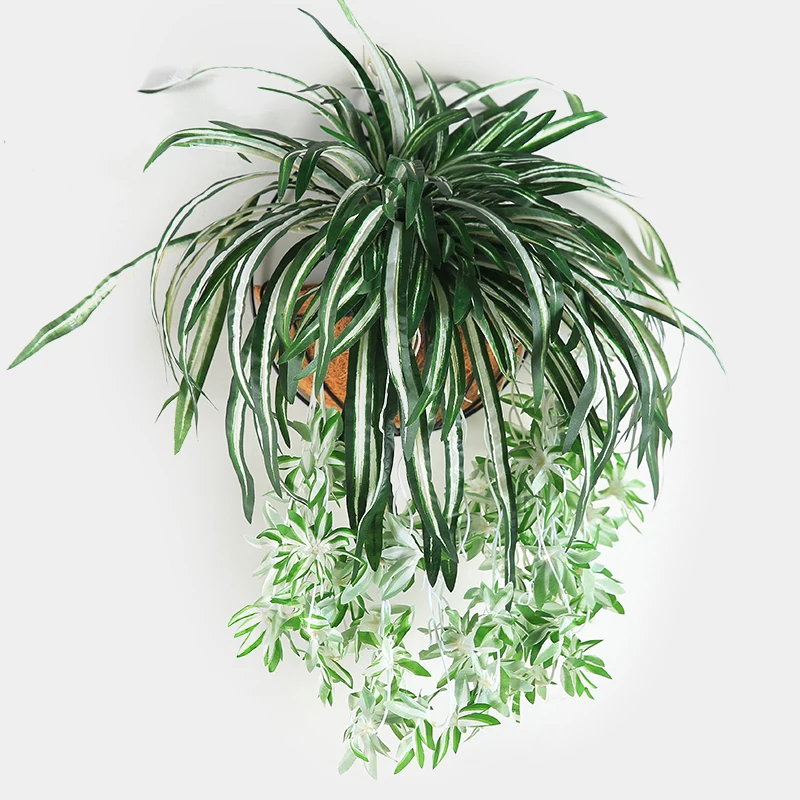 Artificial Flowers Plants Wall Hanging Chlorophytum Potted Green Plants PVC Fake Simulation Flower Living Room Decor
Artificial Flowers Plants Wall Hanging Chlorophytum Potted Green Plants PVC Fake Simulation Flower Living Room Decor