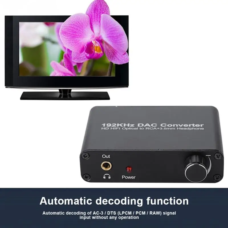 5.1 HD Digital Optical Coaxial Toslink Analog Converter Digital Audio Decoder for PS3 for XBOX 360
5.1 HD Digital Optical Coaxial Toslink Analog Converter Digital Audio Decoder for PS3 for XBOX 360