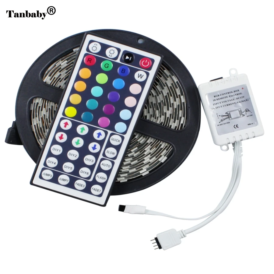 5M 300Leds RGB Led Strip Light 5050 60Leds/M Fiexble Light Led Ribbon Tape Home Decoration Lamp with 44Key Remote D7
5M 300Leds RGB Led Strip Light 5050 60Leds/M Fiexble Light Led Ribbon Tape Home Decoration Lamp with 44Key Remote D7
