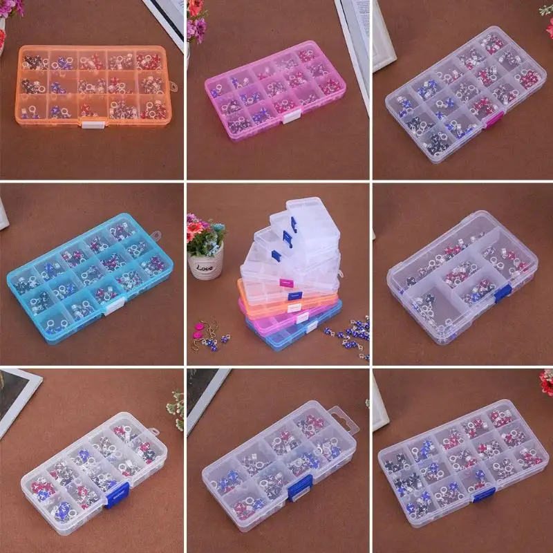 28 Slots Nail Art Storage Box Plastic Transparent Display Case Organizer Holder For Rhinestone Beads Ring Earrings
28 Slots Nail Art Storage Box Plastic Transparent Display Case Organizer Holder For Rhinestone Beads Ring Earrings