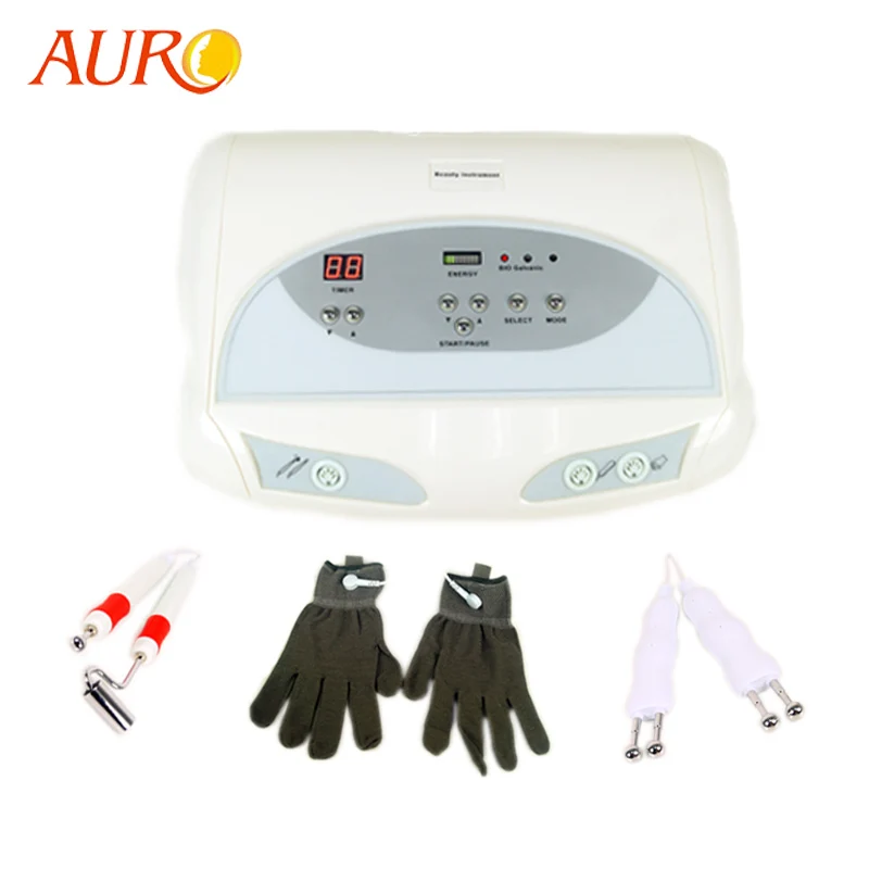 Перчатки для лифтинга кожи лица AURO BIO микротоковый аппарат СПА антивозрастной