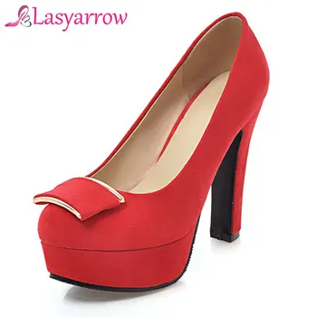 Lasyarrow Women Pumps Fashion Classic Thick High Heels Shoes Round Toe Platform Wedding Women Dress Shoes Plus Size 32-43 Black
Lasyarrow Women Pumps Fashion Classic Thick High Heels Shoes Round Toe Platform Wedding Women Dress Shoes Plus Size 32-43 Black