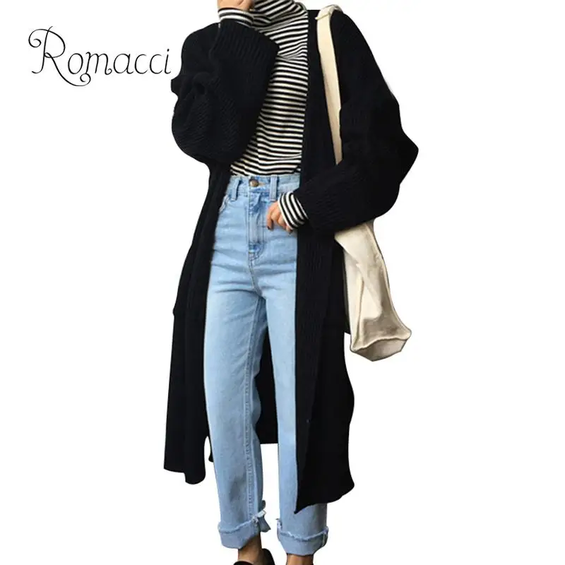 2019 Autumn Women Oversized Long Cardigan Coat Open Front Long Sleeves Slits Side Loose Women Knitted Outwear Cardigans Fashion
2019 Autumn Women Oversized Long Cardigan Coat Open Front Long Sleeves Slits Side Loose Women Knitted Outwear Cardigans Fashion