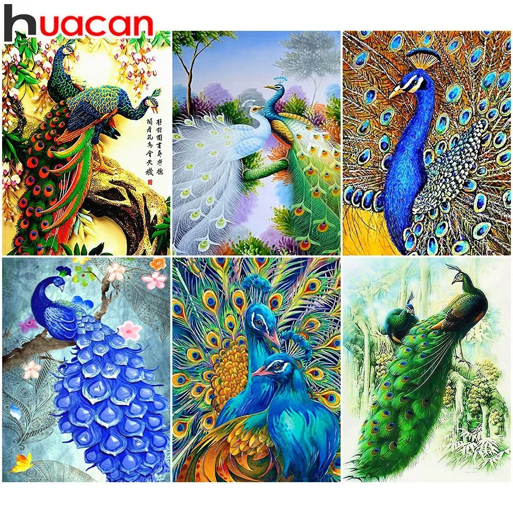 HUACAN Diamond Painting Full Square Peacock 5D Diy Diamond Embroidery Animal Mosaic Rhinestone New Year Gift Home Decoration
HUACAN Diamond Painting Full Square Peacock 5D Diy Diamond Embroidery Animal Mosaic Rhinestone New Year Gift Home Decoration