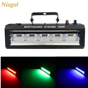 100W RGB LED Strobe Light Sound/Adjustable Speed/Auto Control LED Fash Light Disco Party Home Music Show Projector Stage Lights
100W RGB LED Strobe Light Sound/Adjustable Speed/Auto Control LED Fash Light Disco Party Home Music Show Projector Stage Lights