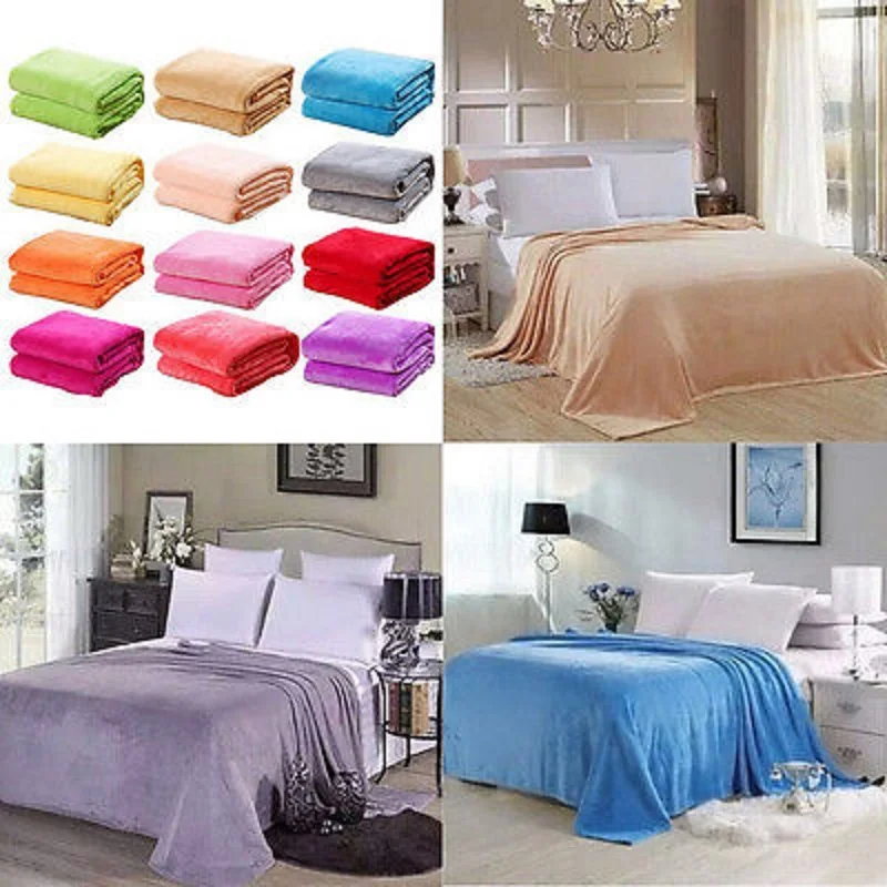 New Super Soft Warm Flannel Wool Blanket Solid Warm Micro Plush Fleece Blanket Pet Throw Rug Sofa Bedding Cover
New Super Soft Warm Flannel Wool Blanket Solid Warm Micro Plush Fleece Blanket Pet Throw Rug Sofa Bedding Cover