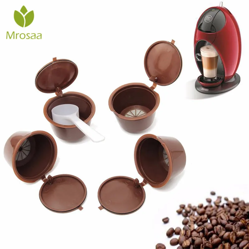 4Pcs/set Nescafe Coffee Filters Dolce Gusto Coffee Capsule Plastic Capsule Refillable Reusable For Nescafe Dolce Gusto refill
4Pcs/set Nescafe Coffee Filters Dolce Gusto Coffee Capsule Plastic Capsule Refillable Reusable For Nescafe Dolce Gusto refill