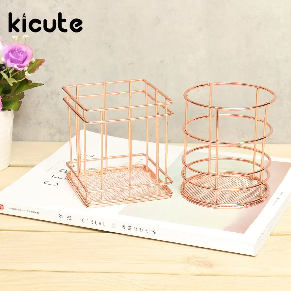 Kicute 1pcs Rose Gold Metal Pen Holder Box Case Organizer Home Desk Stationery Decor Office School Supplies Desk Accessories
Kicute 1pcs Rose Gold Metal Pen Holder Box Case Organizer Home Desk Stationery Decor Office School Supplies Desk Accessories