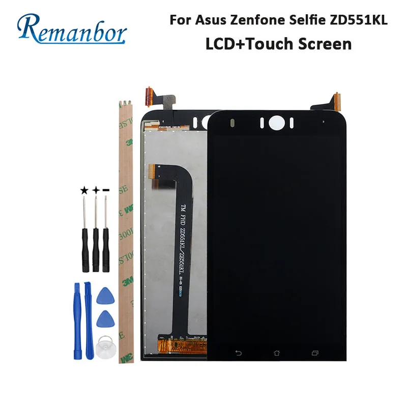 Remanbor For Asus Zenfone Selfie ZD551KL LCD Display And Touch Screen 5.5'' Repair Parts For Asus Zenfone Selfie ZD551KL+Tools
Remanbor For Asus Zenfone Selfie ZD551KL LCD Display And Touch Screen 5.5'' Repair Parts For Asus Zenfone Selfie ZD551KL+Tools