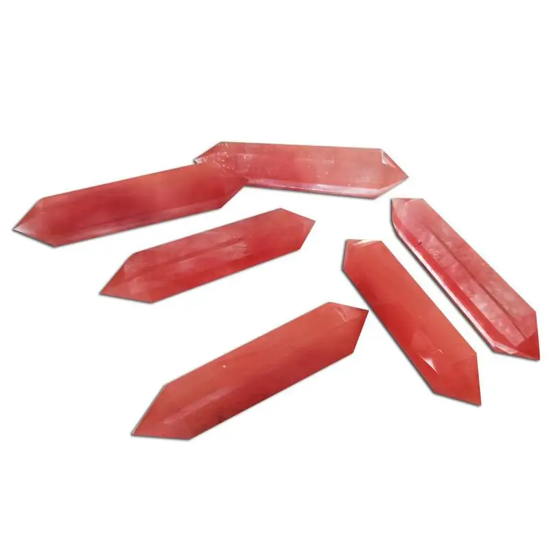 Natural Fluorite Hexagonal Column Feng Shui Decoration Red Crystal Smelting Stone Hexagonal Wand Healing Stone Double Color Tip
Natural Fluorite Hexagonal Column Feng Shui Decoration Red Crystal Smelting Stone Hexagonal Wand Healing Stone Double Color Tip