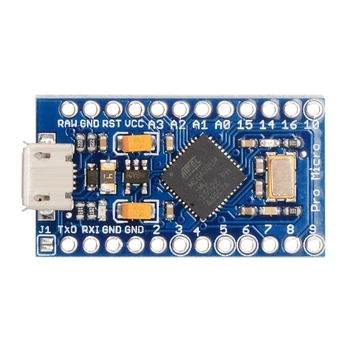 Pro Mini ATMEGA32U4 5V / 16MHz Board Module with 2 Row Pin header for Arduino Leonardo Pro Mini TE 463
Pro Mini ATMEGA32U4 5V / 16MHz Board Module with 2 Row Pin header for Arduino Leonardo Pro Mini TE 463