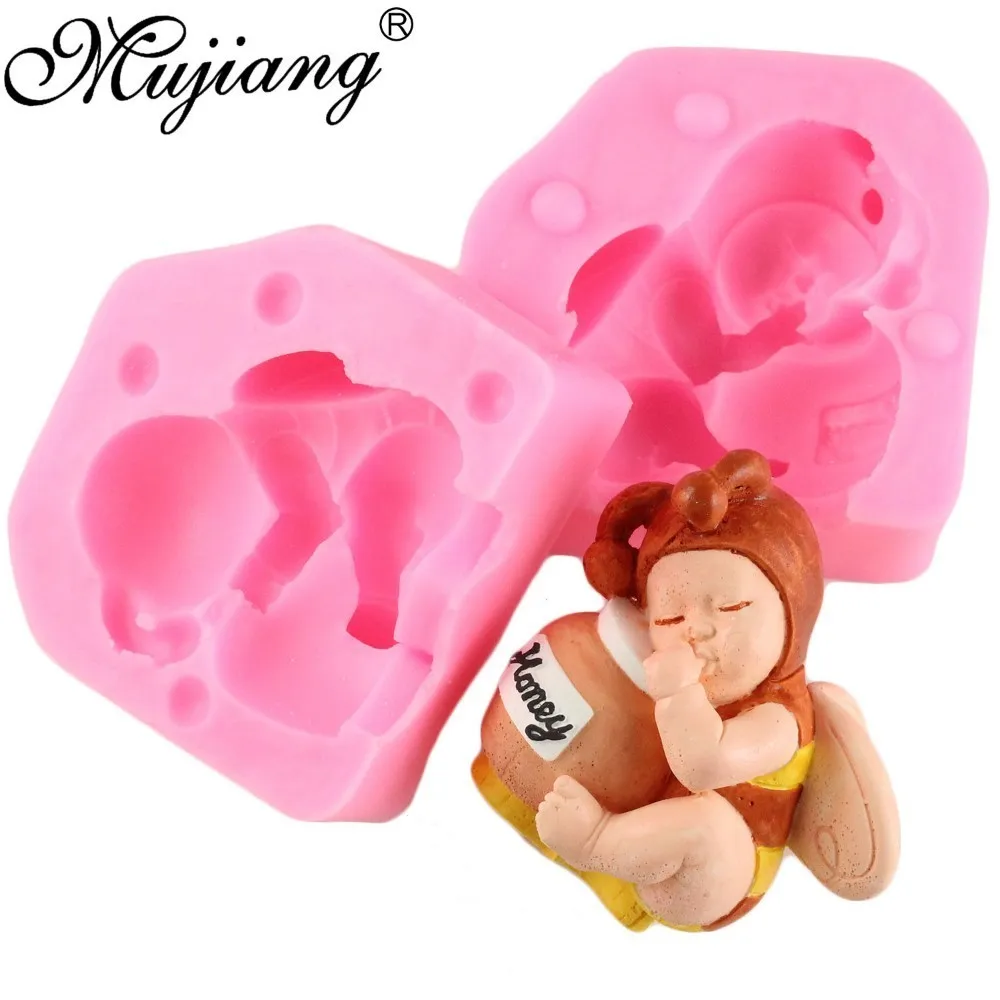 3D Bee baby Candle Fimo Clay Silicone Soap Mold Sugarcraft Fondant Cake Decorating Tools Cookie Candy Chocolate Gumpaste Moulds
3D Bee baby Candle Fimo Clay Silicone Soap Mold Sugarcraft Fondant Cake Decorating Tools Cookie Candy Chocolate Gumpaste Moulds