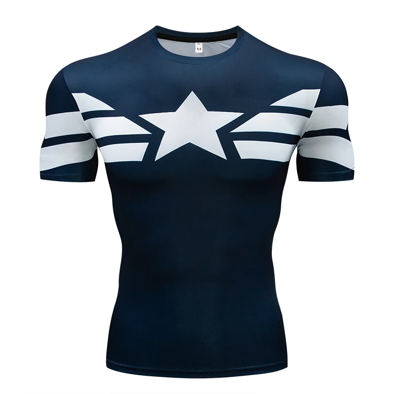 New Comic Superhero Compression Shirt Captain America Iron Man Fit Tight G Ym Bodybuilding T Shirt
New Comic Superhero Compression Shirt Captain America Iron Man Fit Tight G Ym Bodybuilding T Shirt
