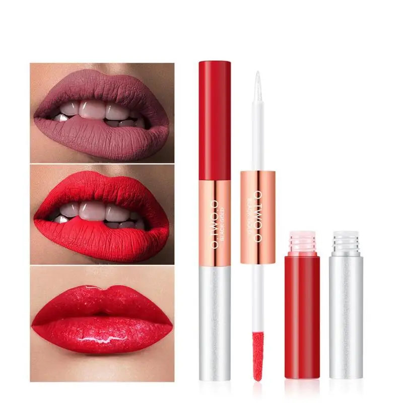 O.TWO.O Double Head Lip Gloss Sexy Matte Liquid Lipstick Women Long Lasting Pearlescent Lip Glaze Make Up Cosmetics Lip Liner
O.TWO.O Double Head Lip Gloss Sexy Matte Liquid Lipstick Women Long Lasting Pearlescent Lip Glaze Make Up Cosmetics Lip Liner
