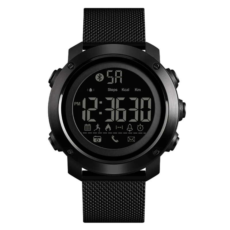 SKMEi Sports Smart Watch Men'S Calorie Pacer Blue Watch Stainless Steel Strap Waterproof Smart Watch For Ios Android Mobile Ph
SKMEi Sports Smart Watch Men'S Calorie Pacer Blue Watch Stainless Steel Strap Waterproof Smart Watch For Ios Android Mobile Ph