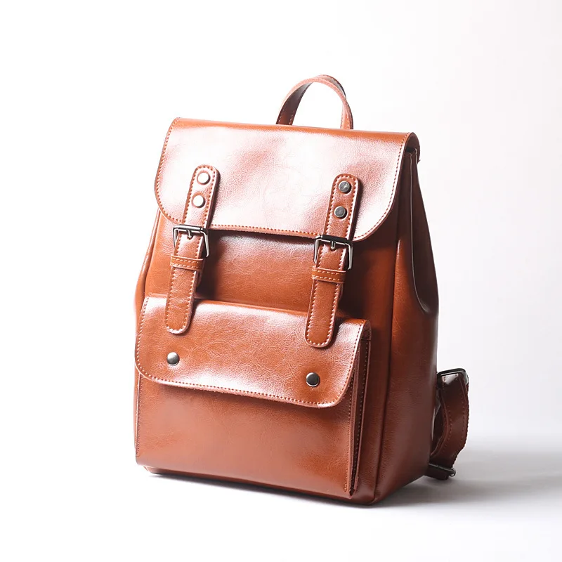Women Genuine Leather Backpack College Bags For Teenagers Ladies Cow Leather Backpack Vintage Mochila Casual Rucksack Daypack
Women Genuine Leather Backpack College Bags For Teenagers Ladies Cow Leather Backpack Vintage Mochila Casual Rucksack Daypack