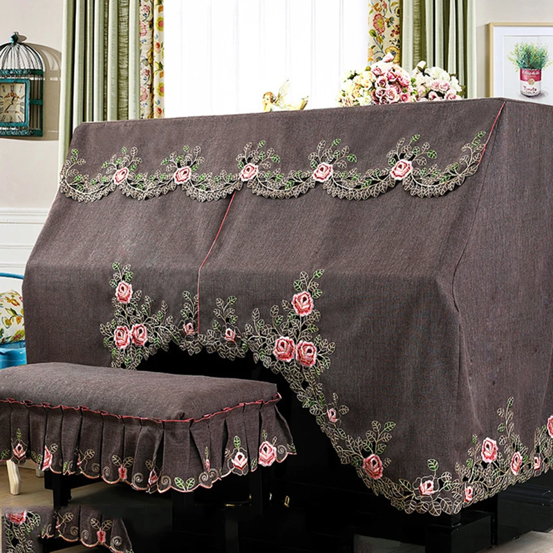 Full&Half Piano Dust Cover with Stool Cover Style Contains Romantic Natural Rural Cartoon European Lace Dust-Proof Piano Covers
Full&Half Piano Dust Cover with Stool Cover Style Contains Romantic Natural Rural Cartoon European Lace Dust-Proof Piano Covers