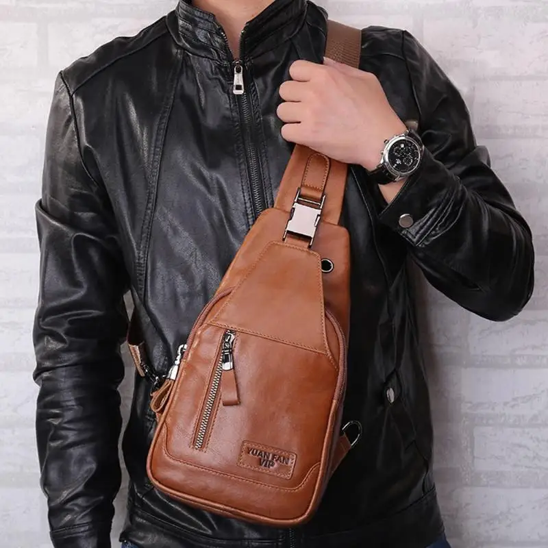Men's Genuine Leather Chest Pack Cow Leather Men Waist Belt Packs High Quality Male Shoulder Crossbody Bag Brand Casual Bag
Men's Genuine Leather Chest Pack Cow Leather Men Waist Belt Packs High Quality Male Shoulder Crossbody Bag Brand Casual Bag