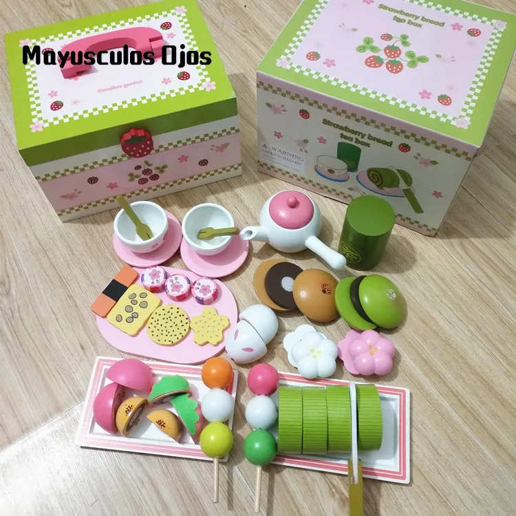 Children's Birthday Gift Strawberry Hand And Wind Afternoon Tea Green Cake Cut To See The House Wooden Toy
Children's Birthday Gift Strawberry Hand And Wind Afternoon Tea Green Cake Cut To See The House Wooden Toy