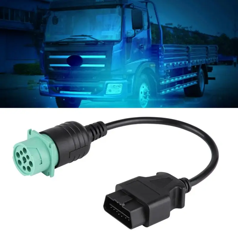 9 Pin to 16 Pin OBD2 Truck Diagnostic Scanner Cable Adapter for Cummins Diesel Engine New Automotive Diagnostic Tools
9 Pin to 16 Pin OBD2 Truck Diagnostic Scanner Cable Adapter for Cummins Diesel Engine New Automotive Diagnostic Tools