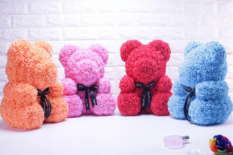 25cm Handmade Artificial Rose Flower Teddy Bear Valentine's Day Gift Wedding Party Creative DIY Home Decoration Foam Bear Doll
25cm Handmade Artificial Rose Flower Teddy Bear Valentine's Day Gift Wedding Party Creative DIY Home Decoration Foam Bear Doll