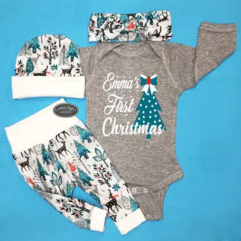 4Pcs Newborn Baby Boy Girl Christmas Tops Romper Long Pants Hats Baby Christmas Outfits Clothes
4Pcs Newborn Baby Boy Girl Christmas Tops Romper Long Pants Hats Baby Christmas Outfits Clothes