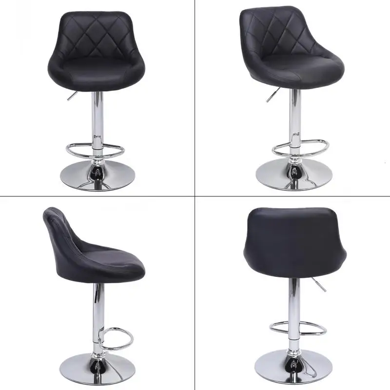 2pcs Adjustable High Type With Disk No Armrest Rhombus Backrest Design Bar Stools Black PU Leather High Density Sponge
2pcs Adjustable High Type With Disk No Armrest Rhombus Backrest Design Bar Stools Black PU Leather High Density Sponge