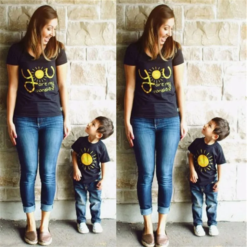 2019 Mom Son Kids Boys Girls Family Matching Clothes T-shirt Tee Tops Outfits Set O-neck Tee Tops Baby Clothes
2019 Mom Son Kids Boys Girls Family Matching Clothes T-shirt Tee Tops Outfits Set O-neck Tee Tops Baby Clothes
