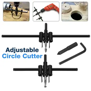 Doersupp DIY Tool Kit 30-200mm/30-300mm Hole Saw Adjustable Drill Bit Wood Circle Cutter Power Rotary Tool Accessories Multi
Doersupp DIY Tool Kit 30-200mm/30-300mm Hole Saw Adjustable Drill Bit Wood Circle Cutter Power Rotary Tool Accessories Multi