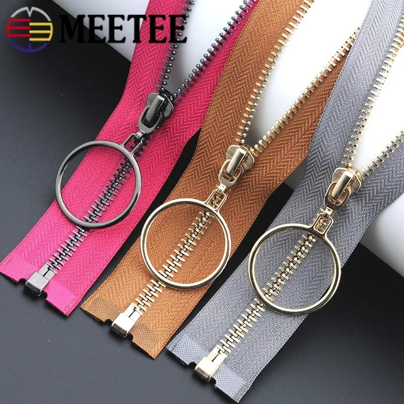 Gold Silver Black 5# 85cm O Ring Zipper Eco-friendly Open-End Metal Zippers Zip For Sewing Down Coat Garments Sewing Accessories
Gold Silver Black 5# 85cm O Ring Zipper Eco-friendly Open-End Metal Zippers Zip For Sewing Down Coat Garments Sewing Accessories