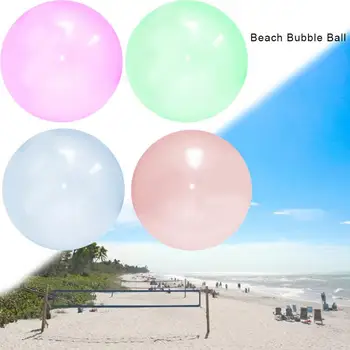 1pc Oversized Inflatable Ball Toy TPR Transparent Beach Bubble Ball Filled With Water Balloon Pink Purple Blue Green Optional 
1pc Oversized Inflatable Ball Toy TPR Transparent Beach Bubble Ball Filled With Water Balloon Pink Purple Blue Green Optional