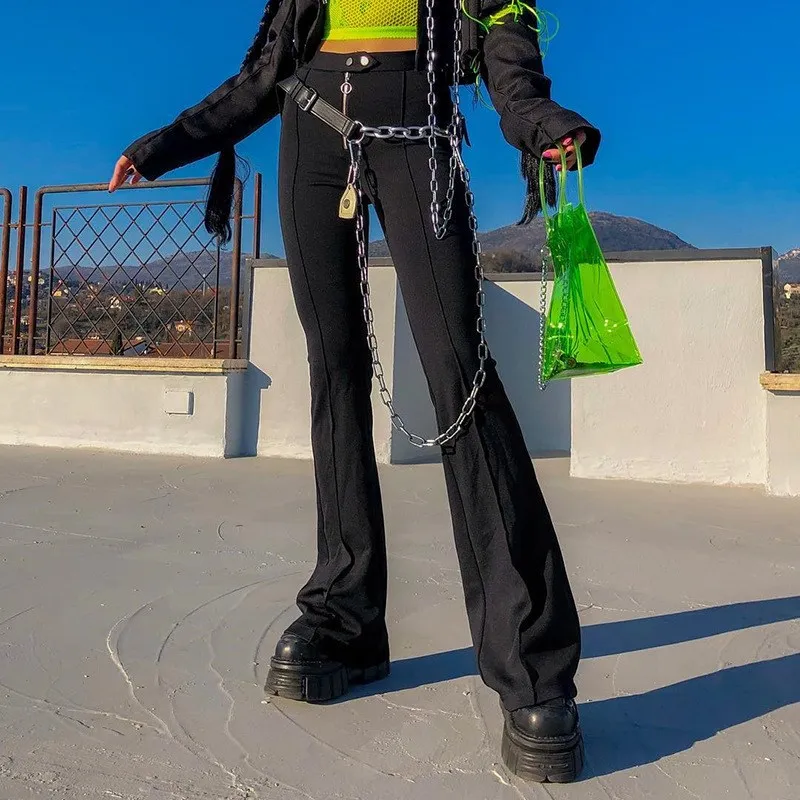 2019 Women Harajuku Solid Bell Bottom Flare Pants Streetwear High Waist Pants Fashion Capris Elegant Casual Trousers
2019 Women Harajuku Solid Bell Bottom Flare Pants Streetwear High Waist Pants Fashion Capris Elegant Casual Trousers