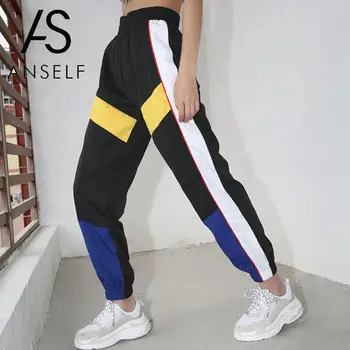 2020 Summer Joggers Women Splice Sweatpants High Waist Pants Contrast Color Cargo Pants Loose Trousers female Streetwear ladies
2020 Summer Joggers Women Splice Sweatpants High Waist Pants Contrast Color Cargo Pants Loose Trousers female Streetwear ladies