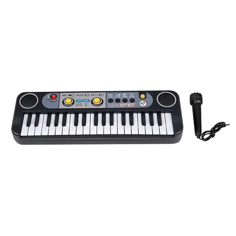37 Keys Electone Keyboard Toy with Microphone Kids Mini 8 Rhythms Simulation Piano Educational Toys Baby Musical Instruments Toy
37 Keys Electone Keyboard Toy with Microphone Kids Mini 8 Rhythms Simulation Piano Educational Toys Baby Musical Instruments Toy
