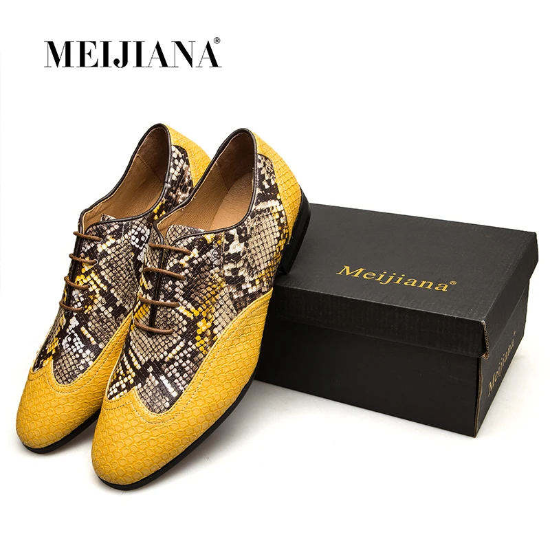MeiJiaNa/мужские весенние туфли-оксфорды на плоской подошве свадебные модельные