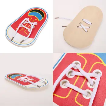 1pc Educational Toys Wooden Lacing Shoes Toddlers Kids Montessori Early Educational Teaching Tie Shoelaces Puzzle Toys
1pc Educational Toys Wooden Lacing Shoes Toddlers Kids Montessori Early Educational Teaching Tie Shoelaces Puzzle Toys