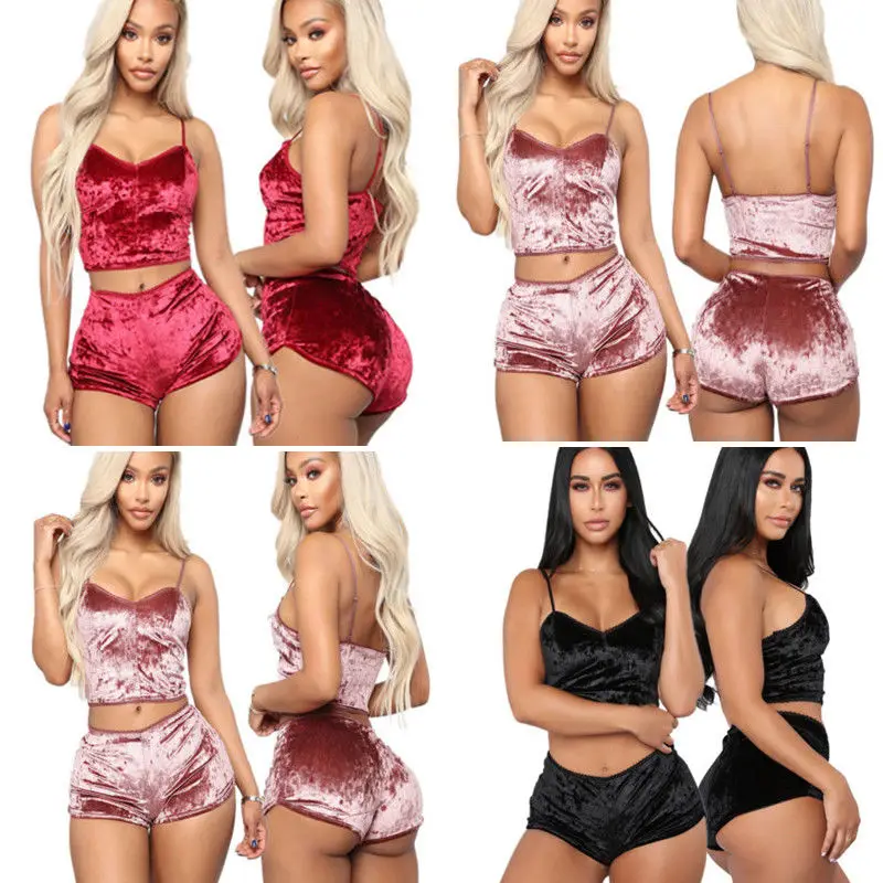 2019 New Women Summer Fashion Sexy Vest Shorts Sleepwear Lingerie Underwear Pajama Set
2019 New Women Summer Fashion Sexy Vest Shorts Sleepwear Lingerie Underwear Pajama Set