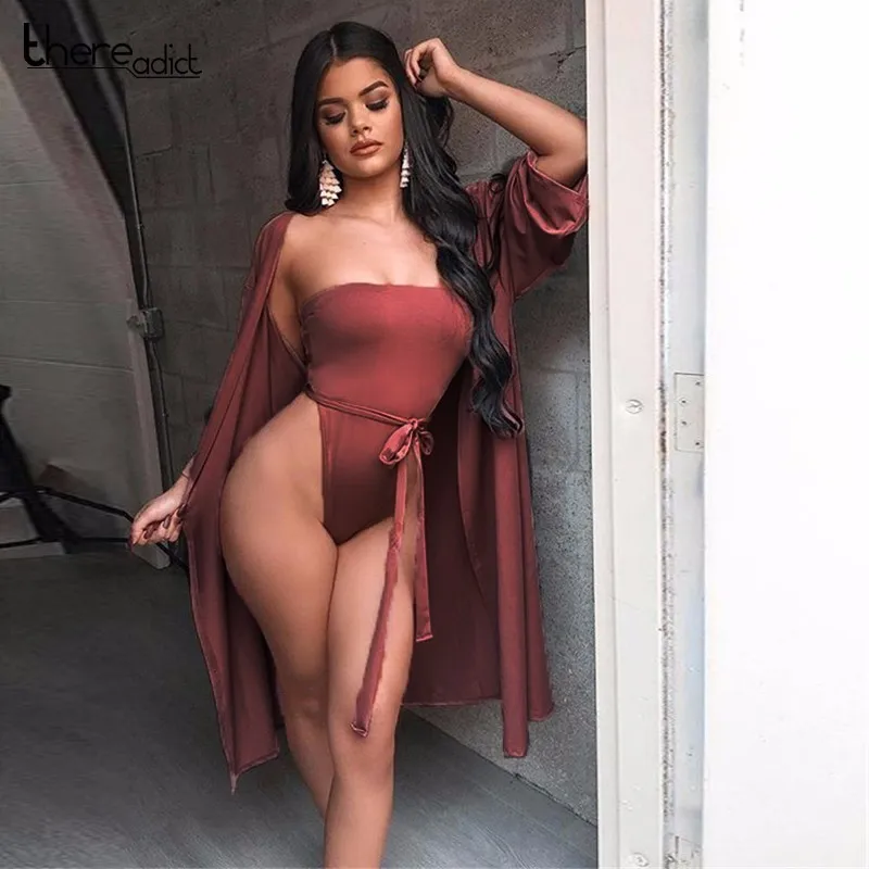 Sexy Wrap Bodysuit Loose Coat Bandage Two Piece Tie Wait Bodysuit Summer Beach Wear
Sexy Wrap Bodysuit Loose Coat Bandage Two Piece Tie Wait Bodysuit Summer Beach Wear