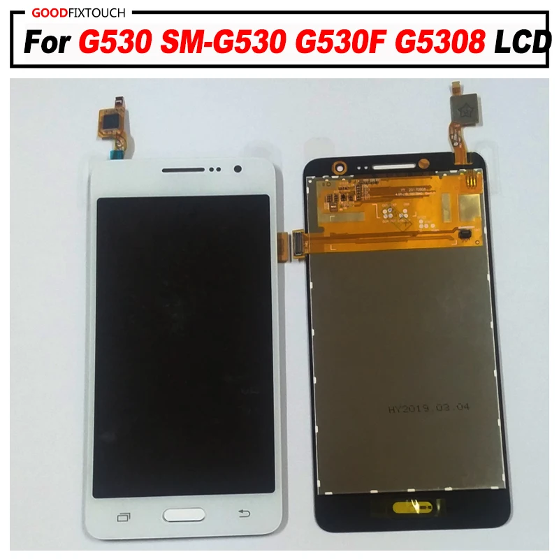 100% tested ok for G530 SM-G530 G530F G5308 LCD display+Touch Screen Digitizer Assembly with home button
100% tested ok for G530 SM-G530 G530F G5308 LCD display+Touch Screen Digitizer Assembly with home button