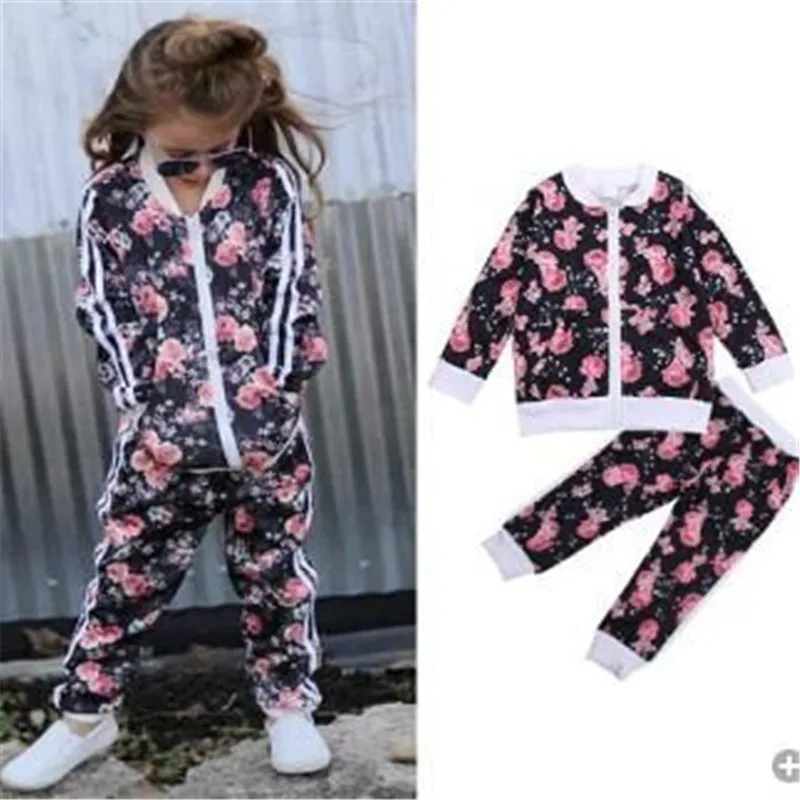 2-7T Kids Girls Clothes Set Floral Print Long Sleeve Sweatshirt Long Pants Cotton Toddler Autumn Clothes Tracksuit Girl Outfit
2-7T Kids Girls Clothes Set Floral Print Long Sleeve Sweatshirt Long Pants Cotton Toddler Autumn Clothes Tracksuit Girl Outfit