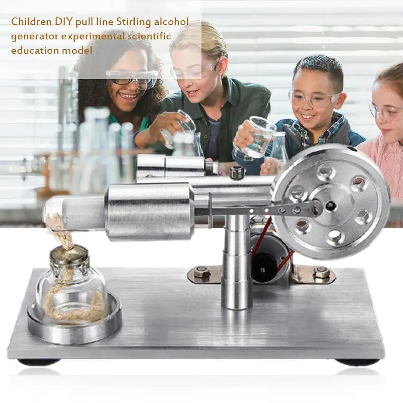 Hot Air Stirling Engine Motor Model Educational Toy Electricity Generator Physics Science Experiment Toy For Kids Adults
Hot Air Stirling Engine Motor Model Educational Toy Electricity Generator Physics Science Experiment Toy For Kids Adults