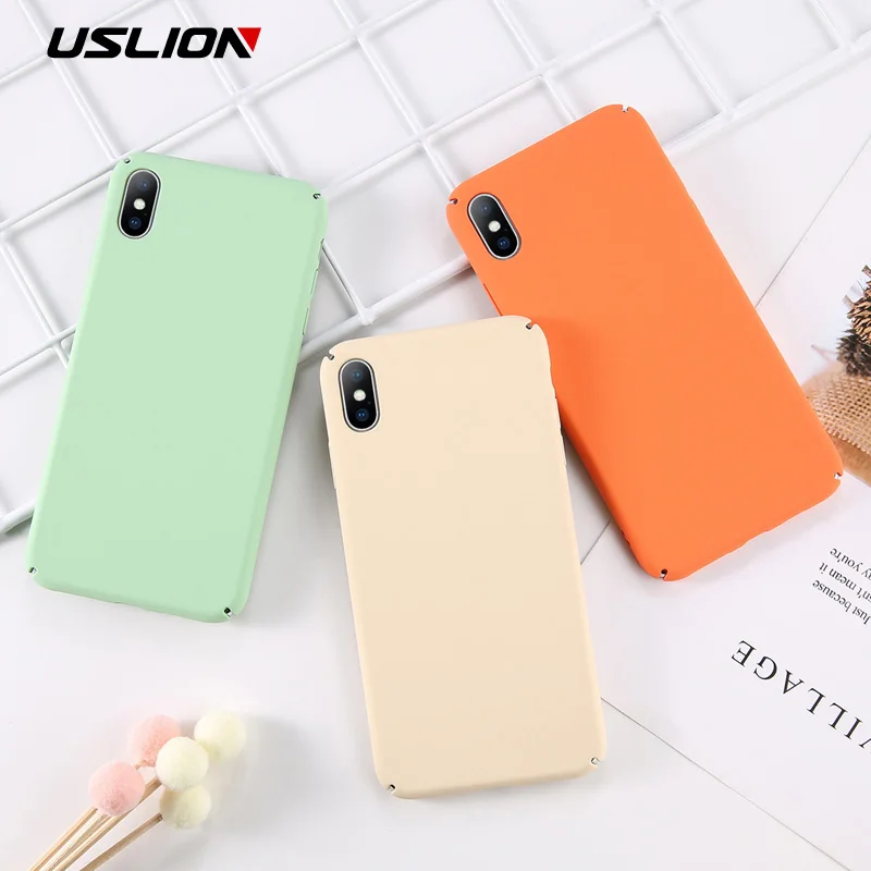USLION Simple Hard PC Full Cover For iPhone 7 6 6S 8 Plus Candy Color Phone Case For iPhone XR XS Xs Max X Ultra Slim Matte Case
USLION Simple Hard PC Full Cover For iPhone 7 6 6S 8 Plus Candy Color Phone Case For iPhone XR XS Xs Max X Ultra Slim Matte Case